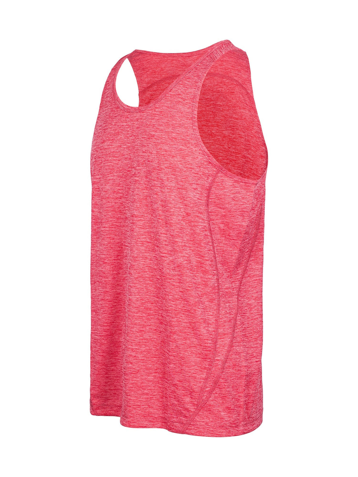 Men's Challenger 100% polyester Singlet - Red Marl - Side