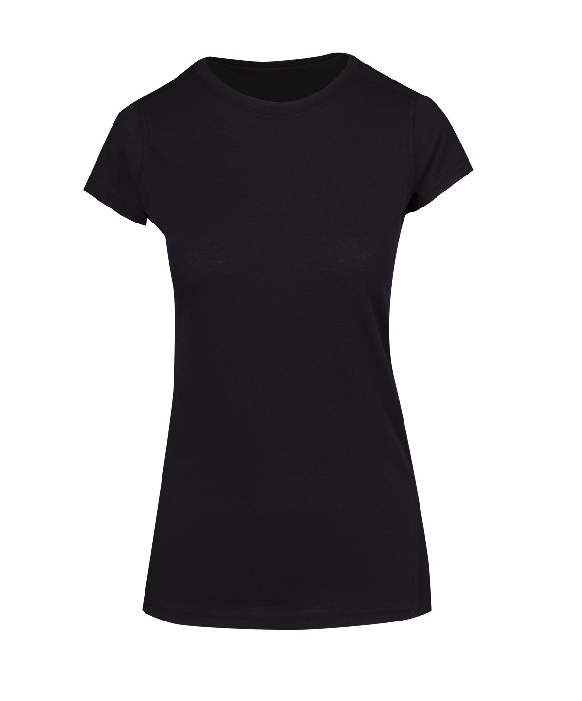Womens Greatness Athletic T-shirt - Black - Front