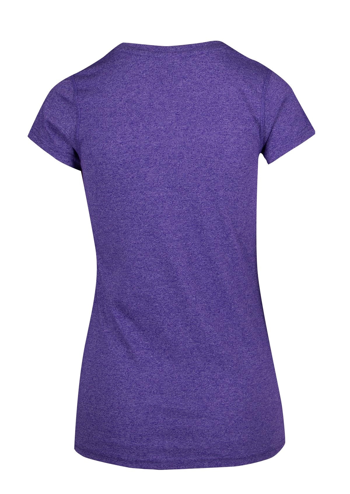 Womens Greatness Athletic T-shirt - Grape Heather - Back