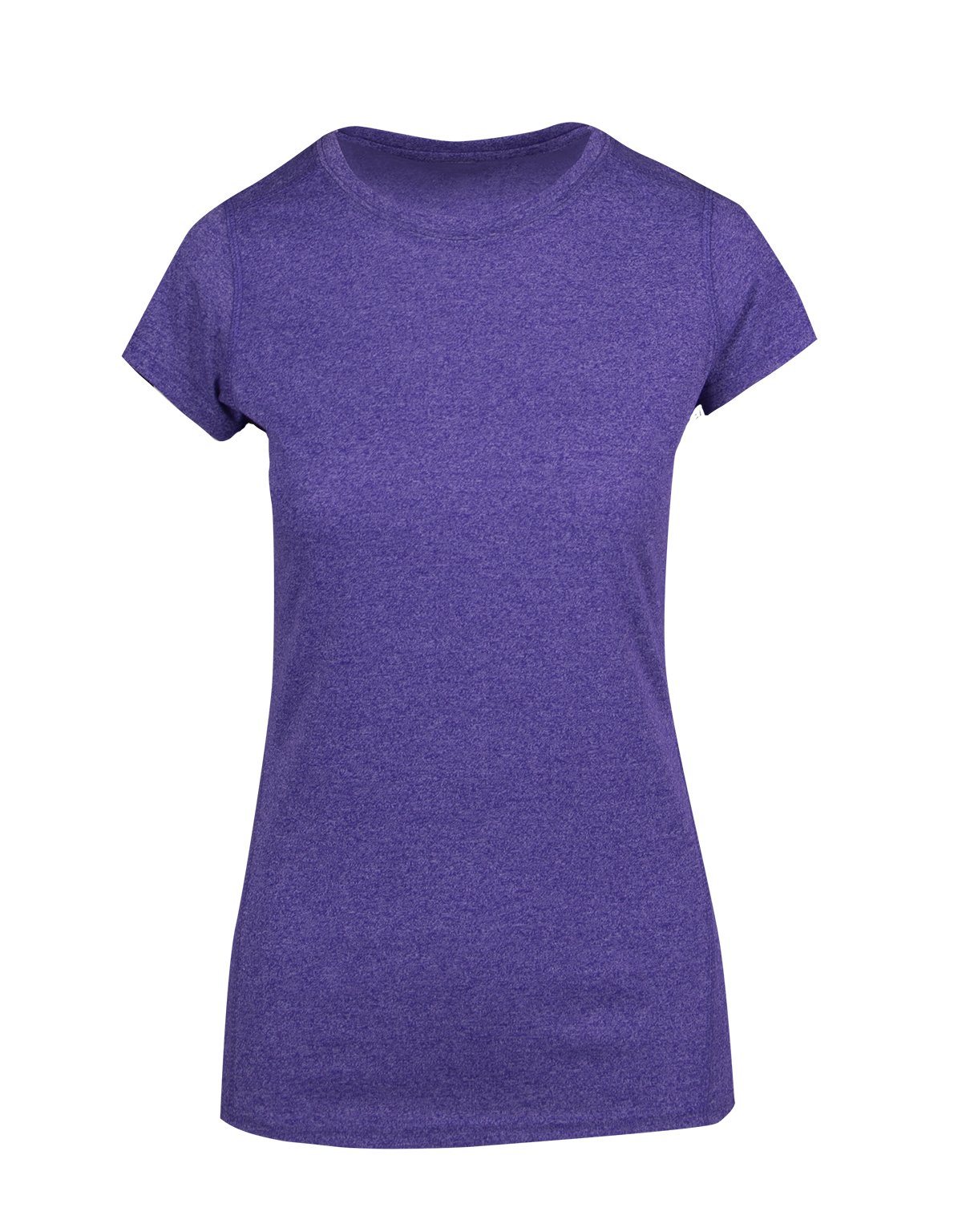 Womens Greatness Athletic T-shirt - Grape Heather - Front