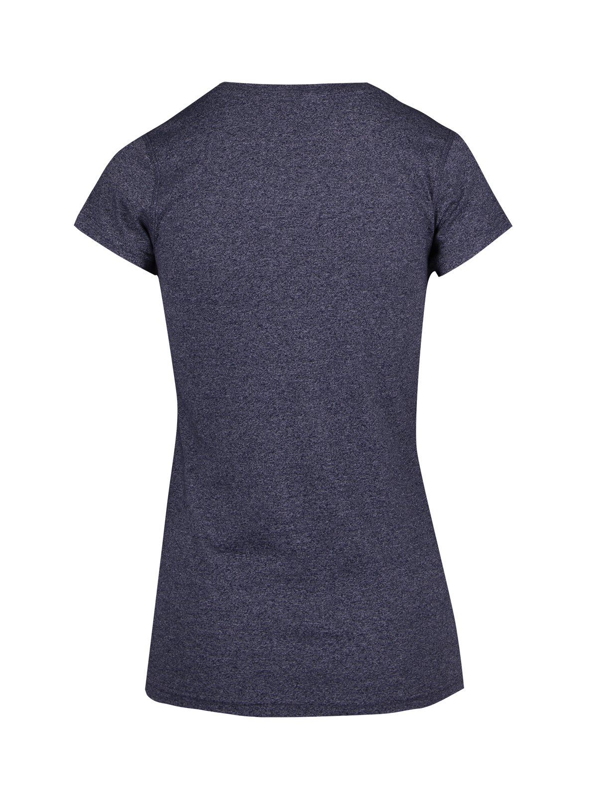 Womens Greatness Athletic T-shirt - Navy Heather - Back