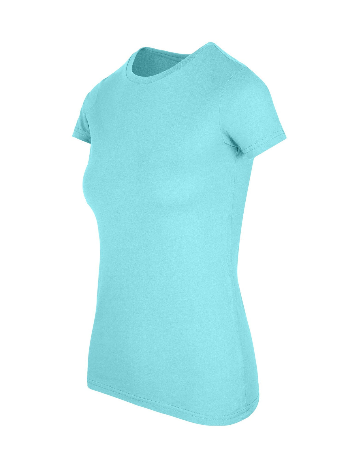 Women's American Style T-shirt - Aqua - Side