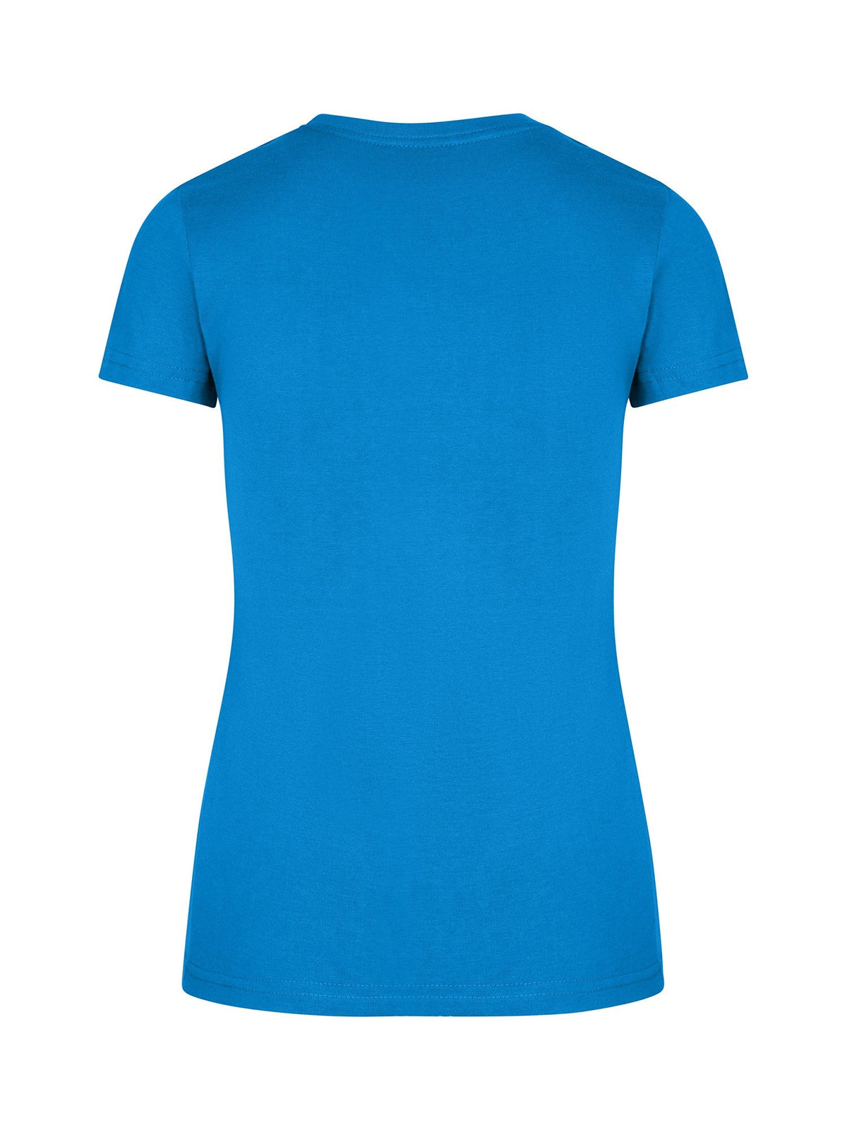 Womens Slim Fit Tee - Azure - Back