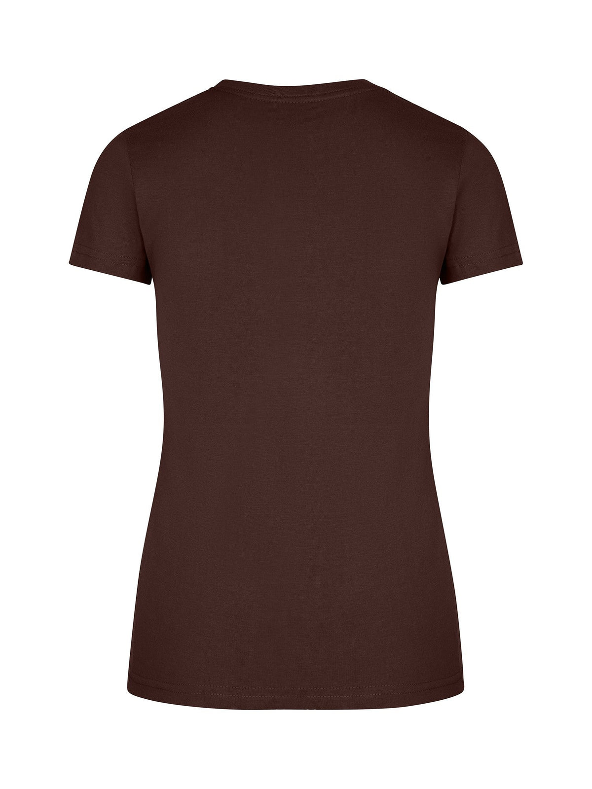 Womens Slim Fit Tee - Brown - Back
