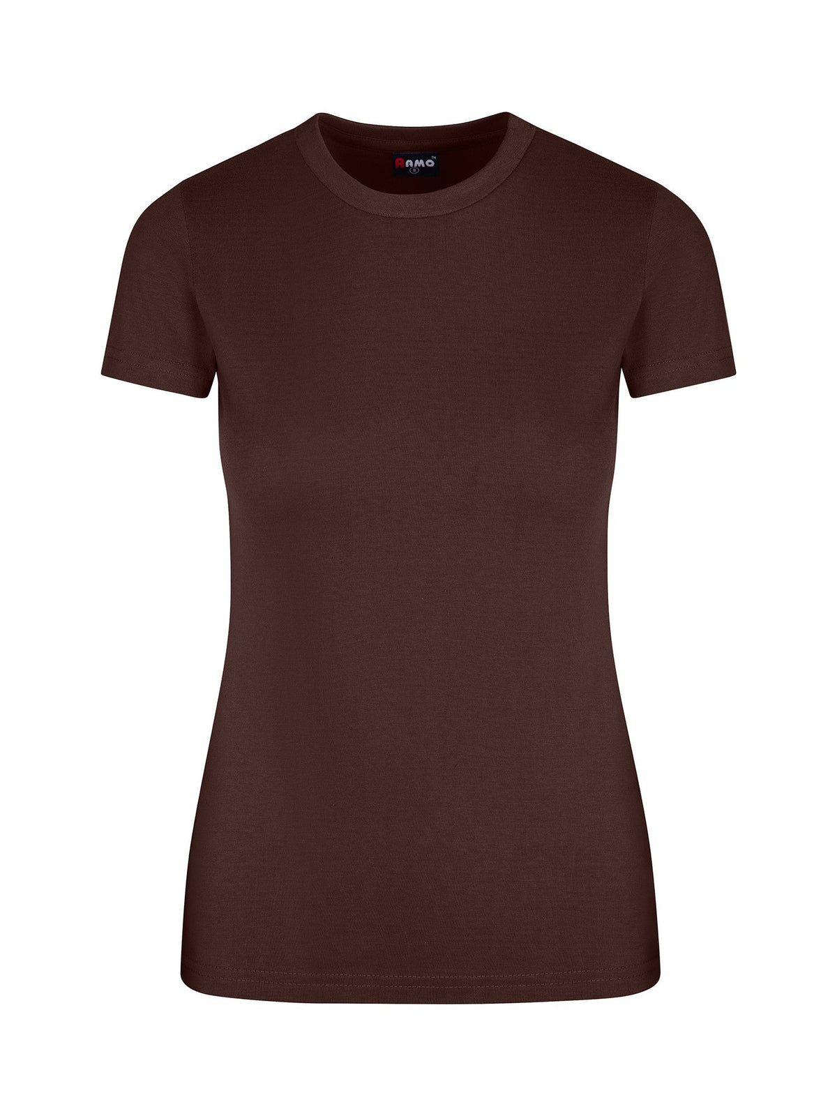 Womens Slim Fit Tee - Brown - Front