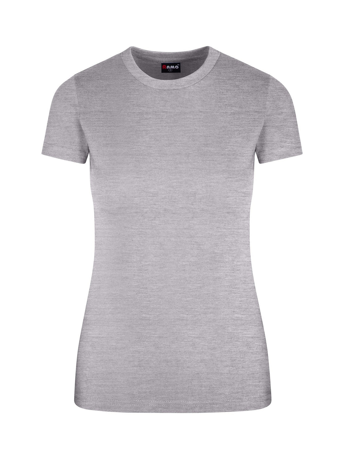 Womens Slim Fit Tee - Grey Marl - Front