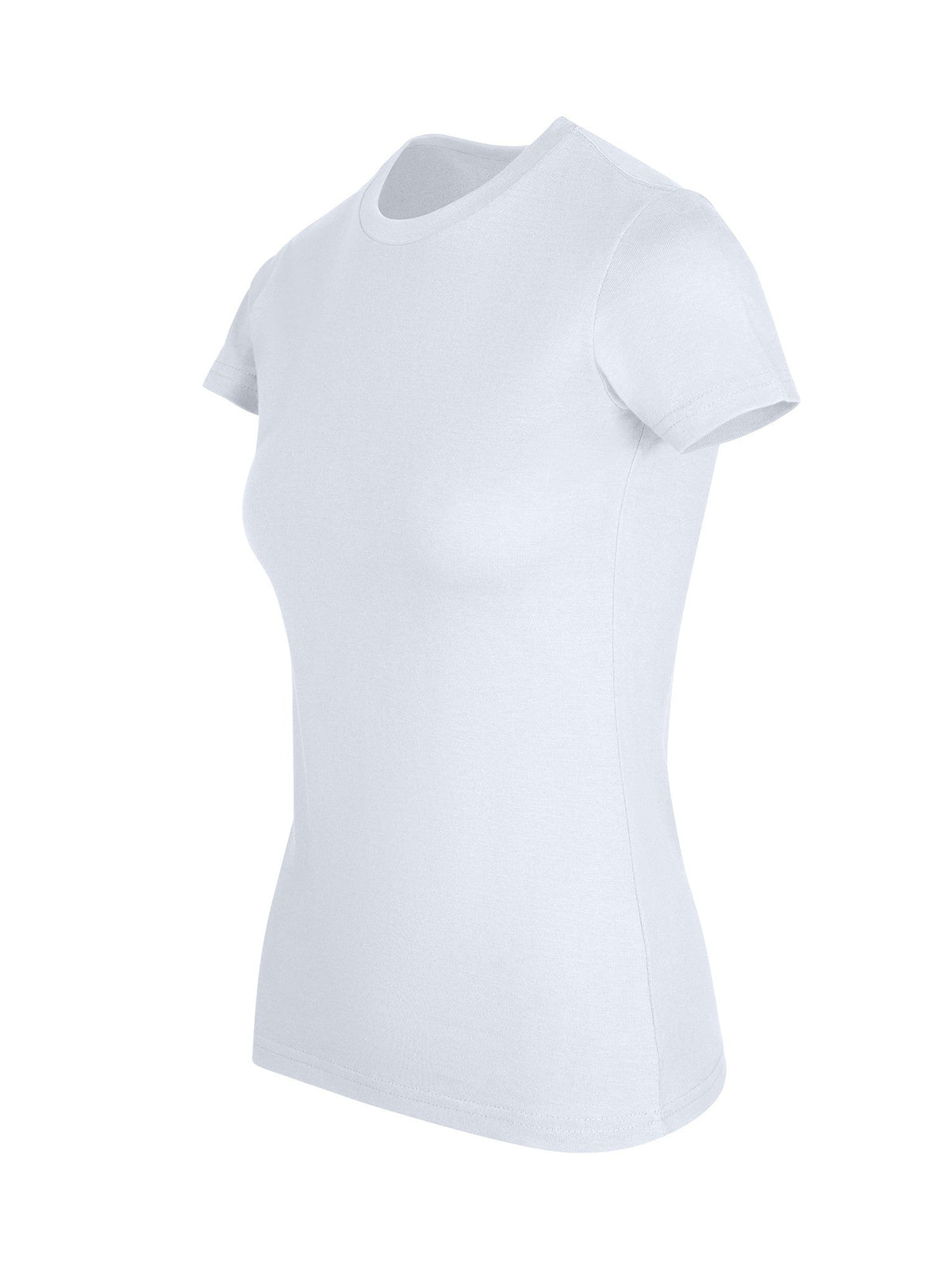 Womens Slim Fit Tee - Surf Blue/Ice Blue - Side