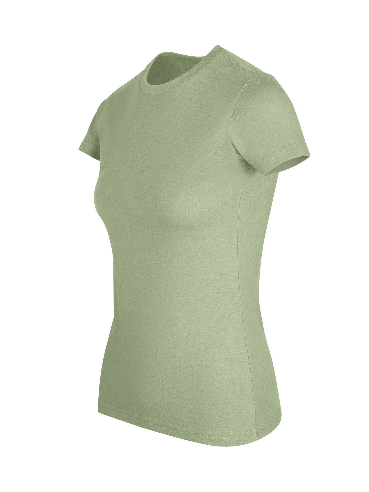 Womens Slim Fit Tee - Mint - Side