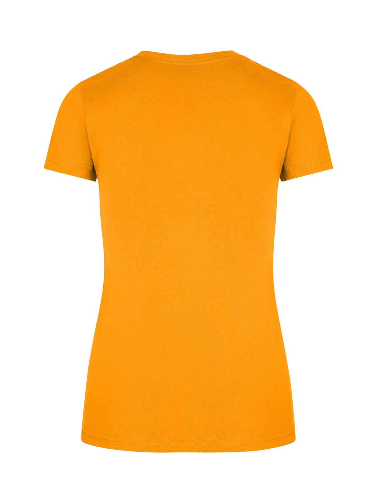 Womens Slim Fit Tee - Orange - Back