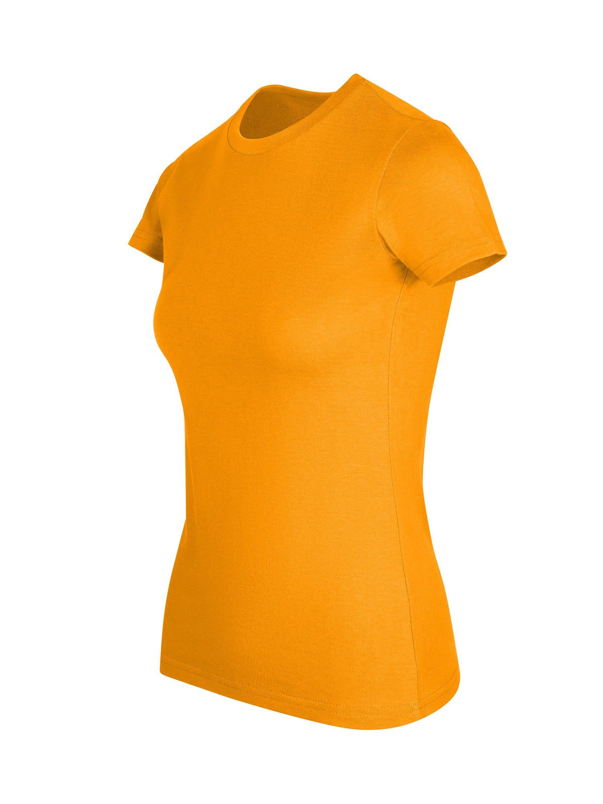 Womens Slim Fit Tee - Orange - Front