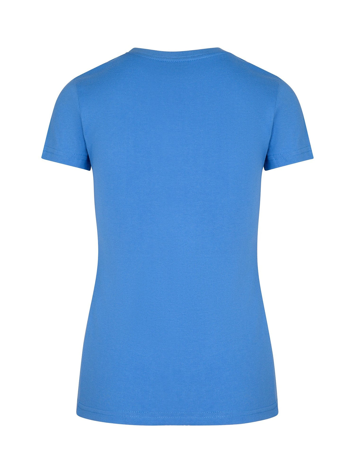 Womens Slim Fit Tee - Pacific Blue - Back
