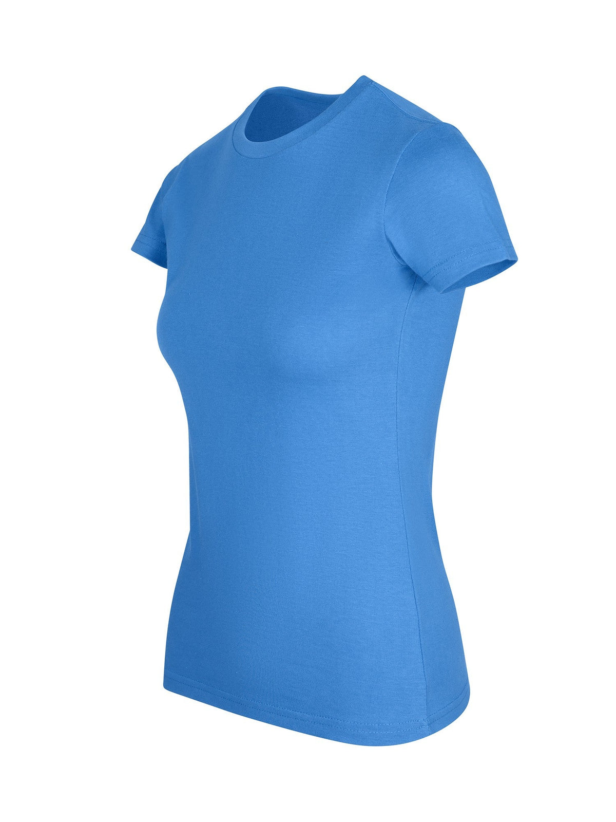 Womens Slim Fit Tee - Pacific Blue - Side