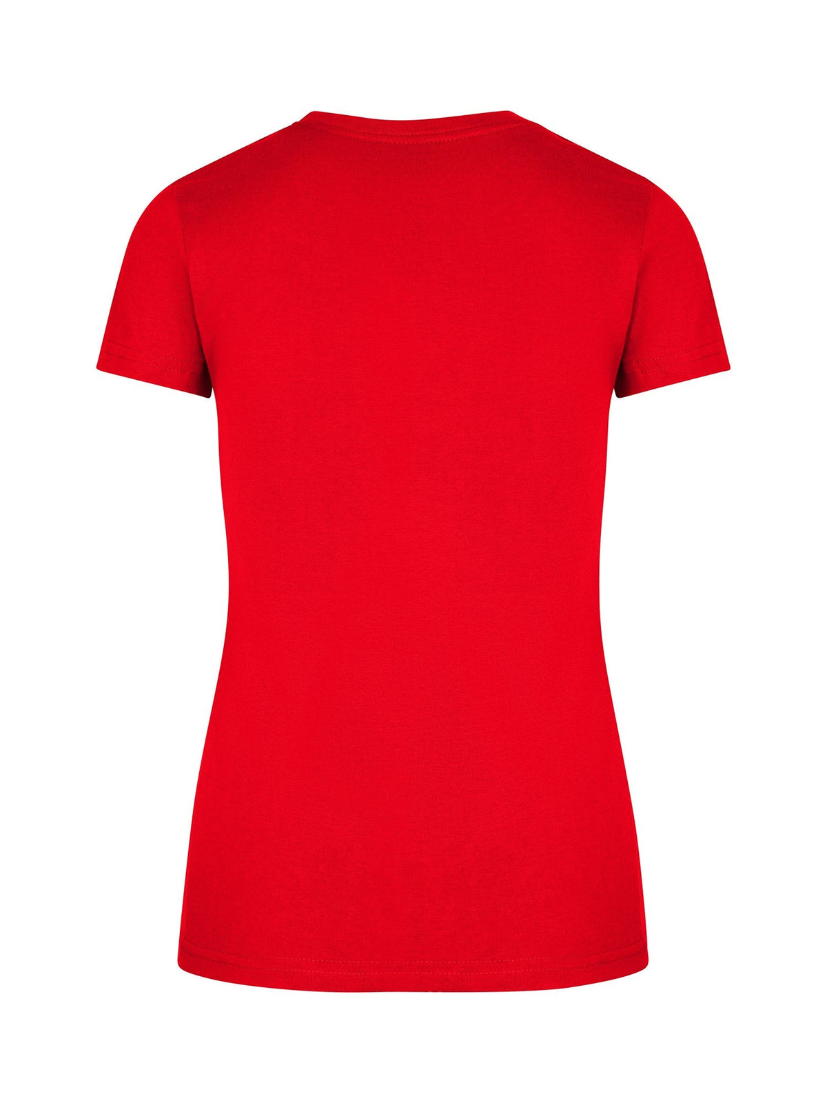 Womens Slim Fit Tee - Red - Back