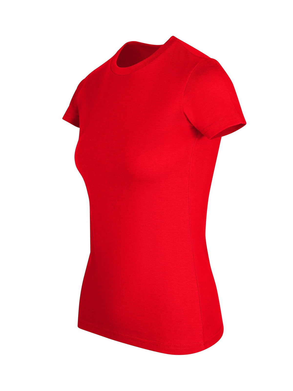 Womens Slim Fit Tee - Red - Front
