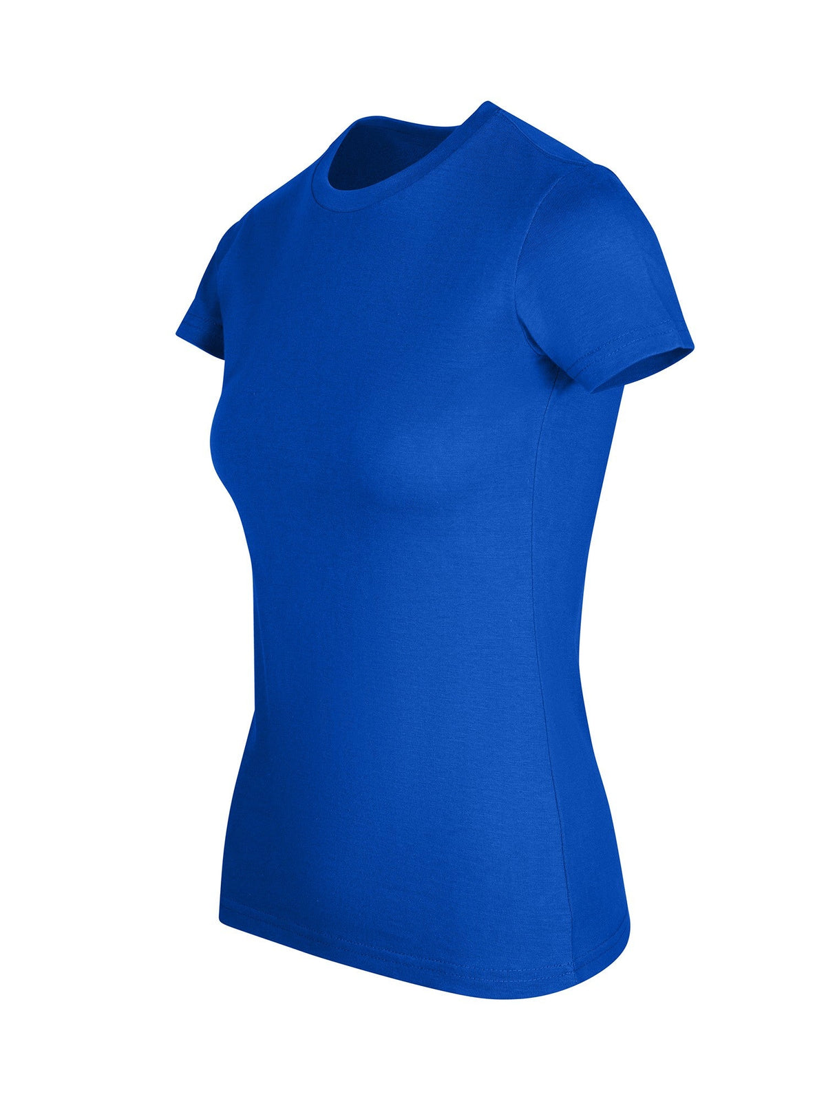 Womens Slim Fit Tee - Royal Blue - Side