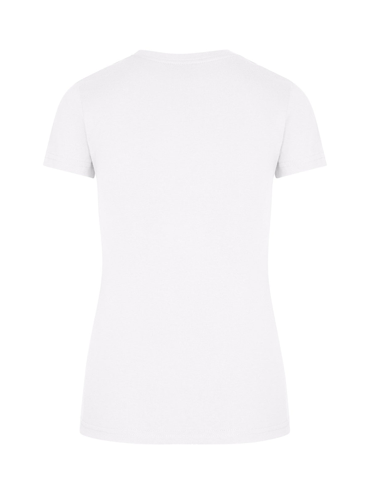 Womens Slim Fit Tee - White - Back