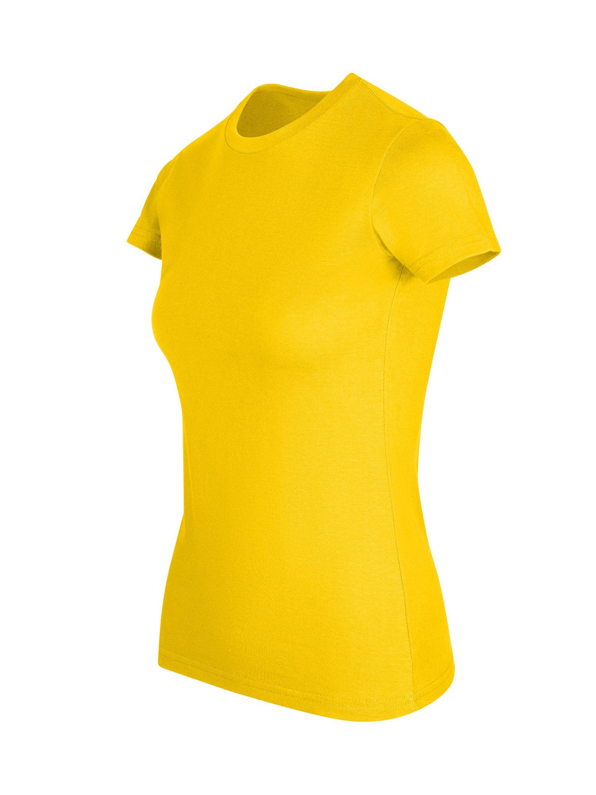 Womens Slim Fit Tee - Yellow - Front