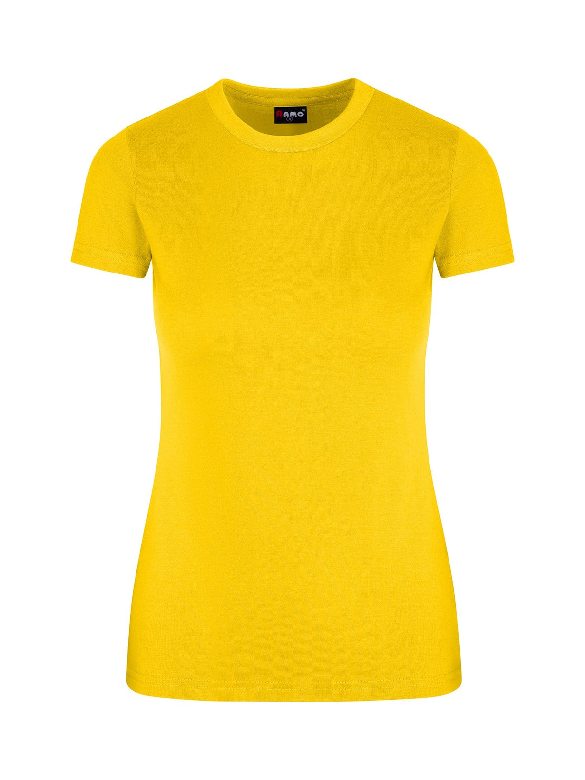 Womens Slim Fit Tee - Yellow - Side