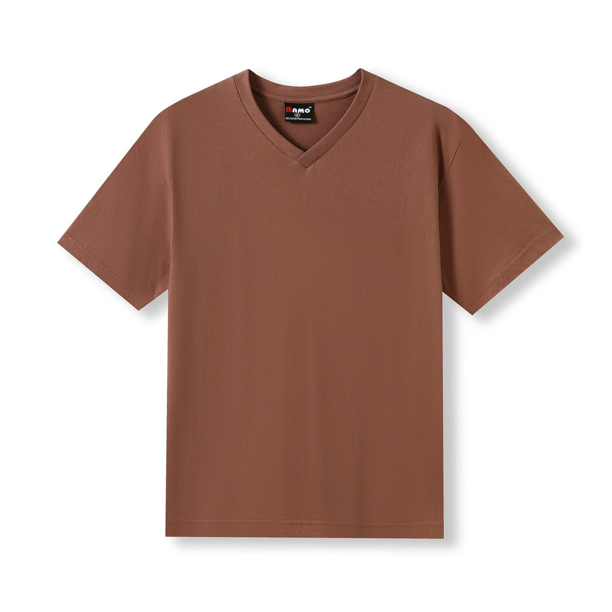 Men's / Unisex V-Neck T-shirt - Mud - Front