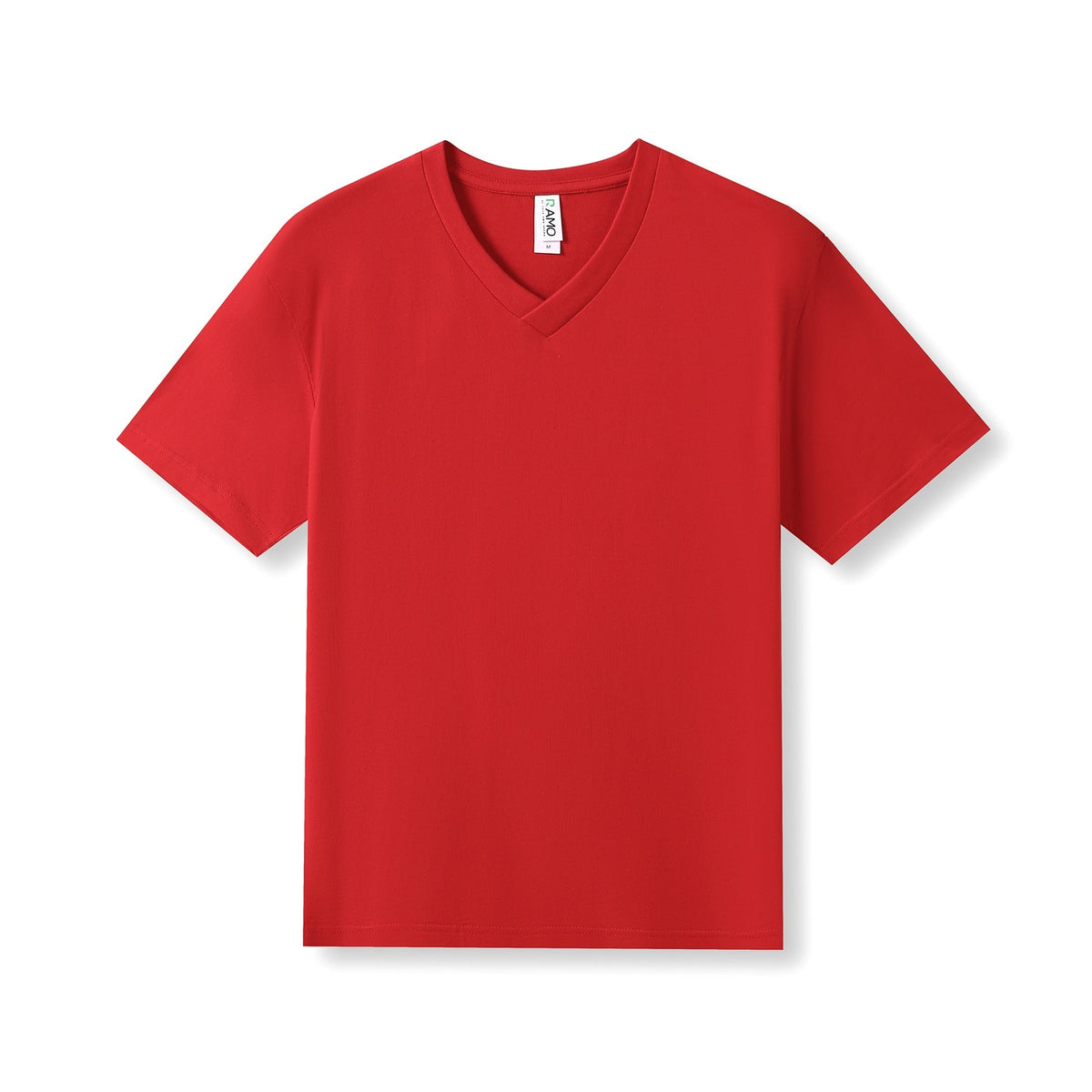 Men's / Unisex V-Neck T-shirt - Red - Front