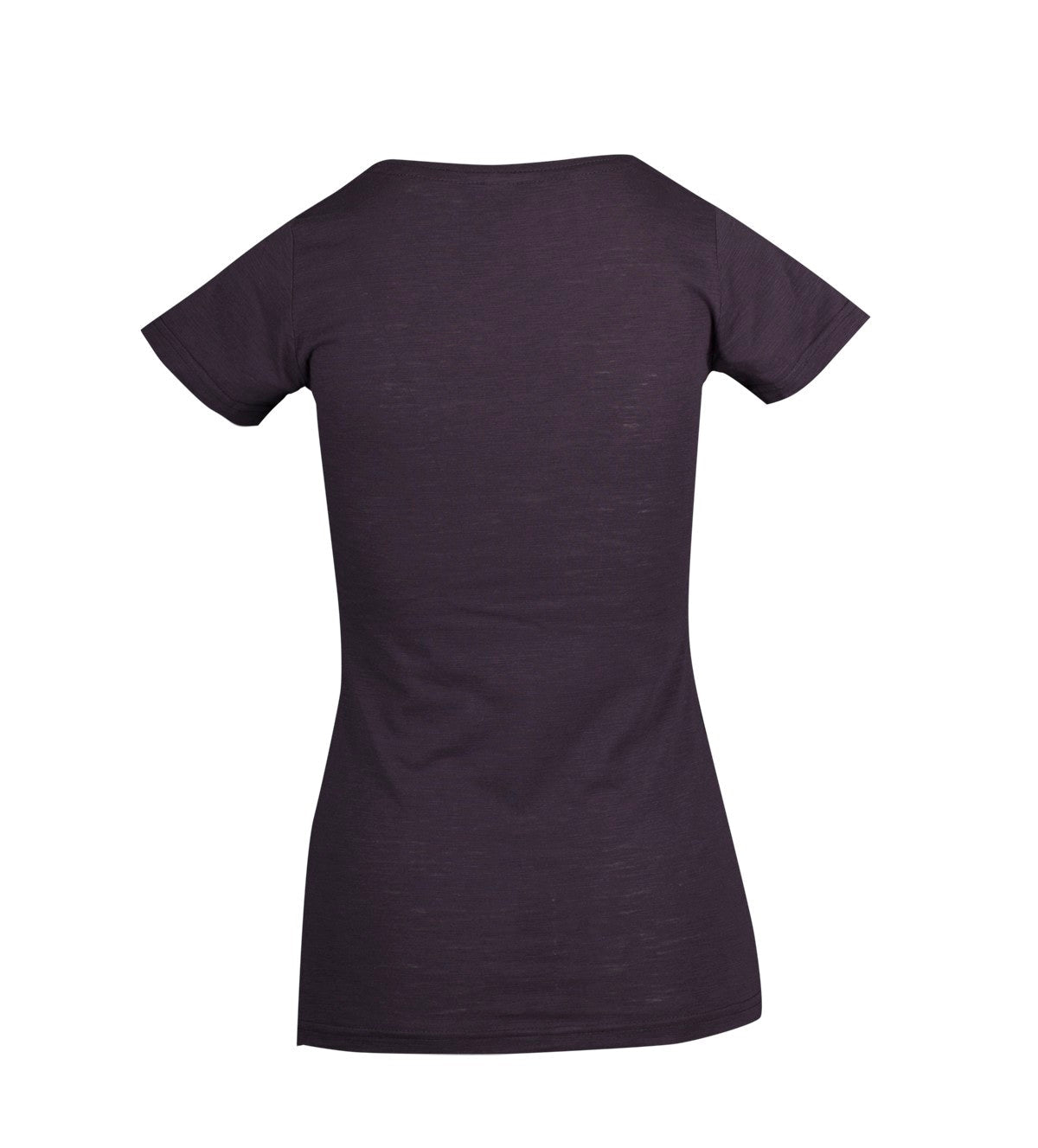 Women's Raw Cotton Wave T-shirt - Charcoal - Back