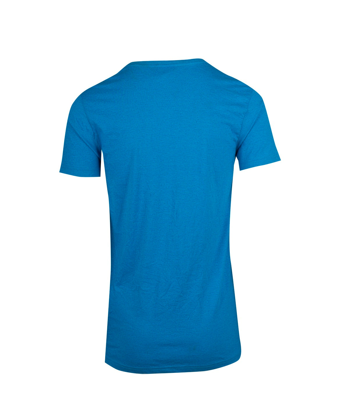 Men's / Unisex Marl Crew Neck T-shirt - Azure Marl - Back