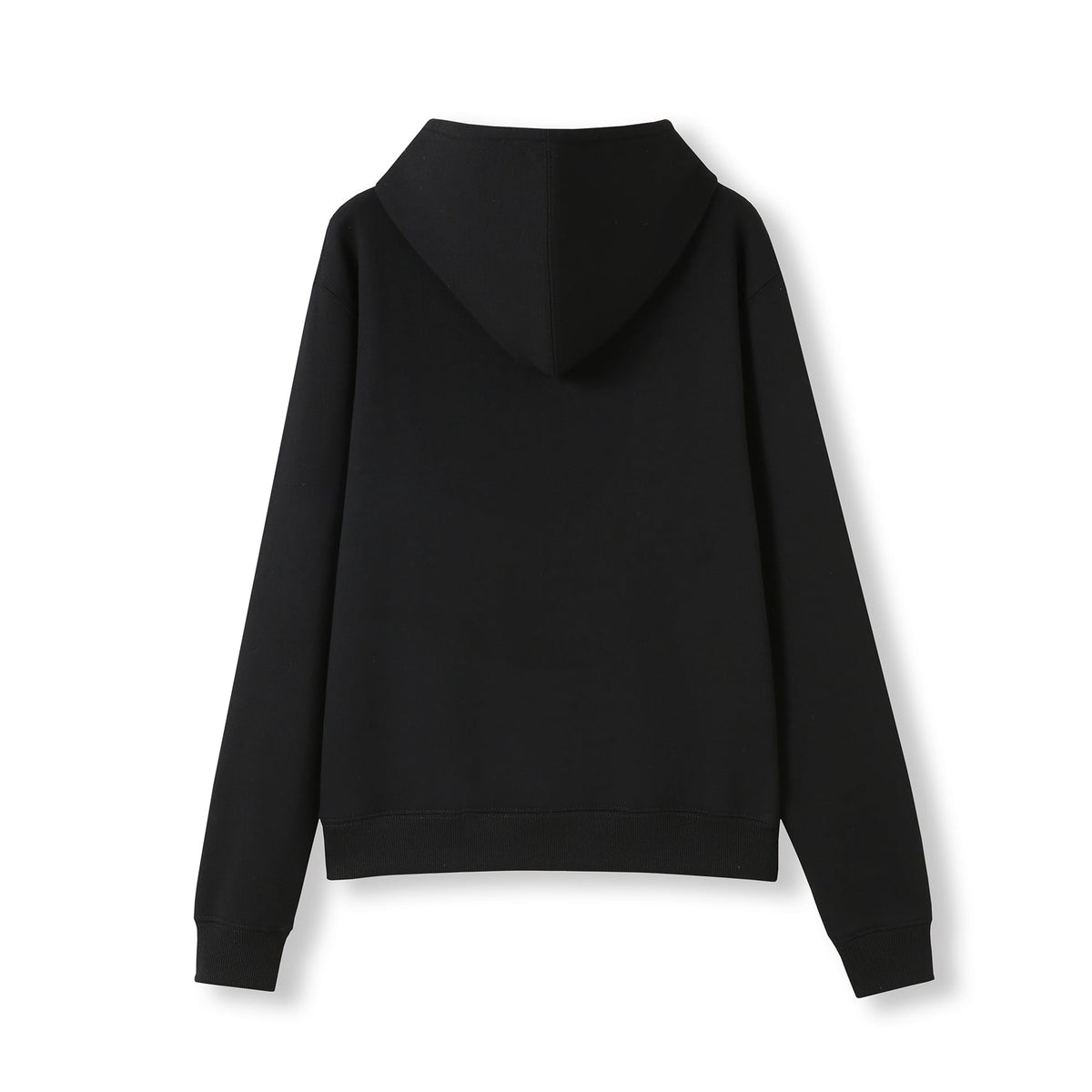 Womens/Juniors Kangaroo Pocket Hoodies - Black - Back