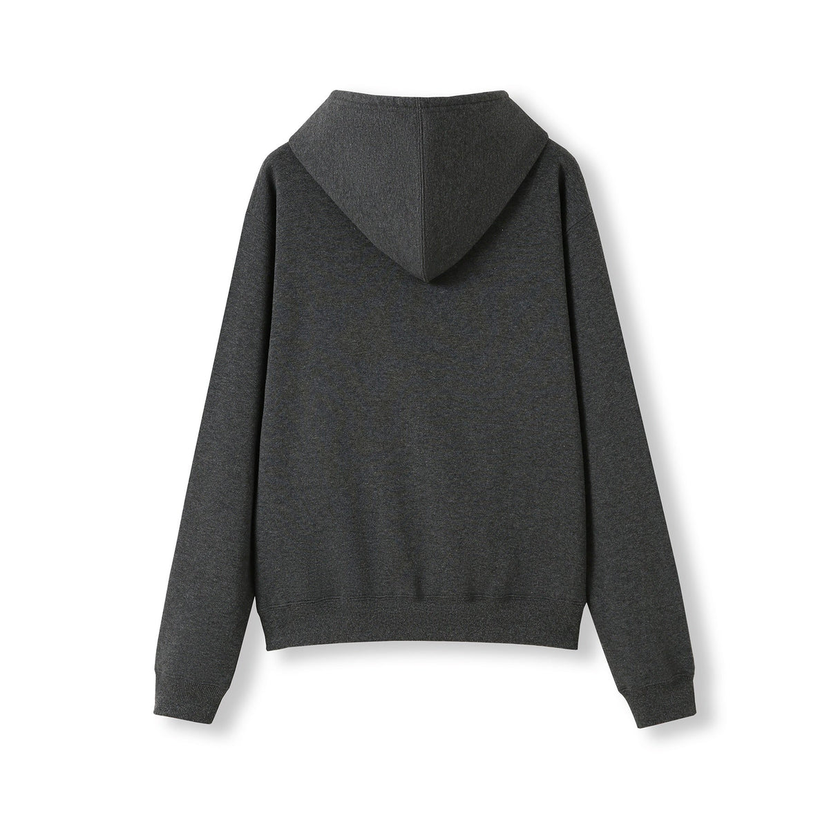 Womens/Juniors Kangaroo Pocket Hoodies - Dark Marl - Back