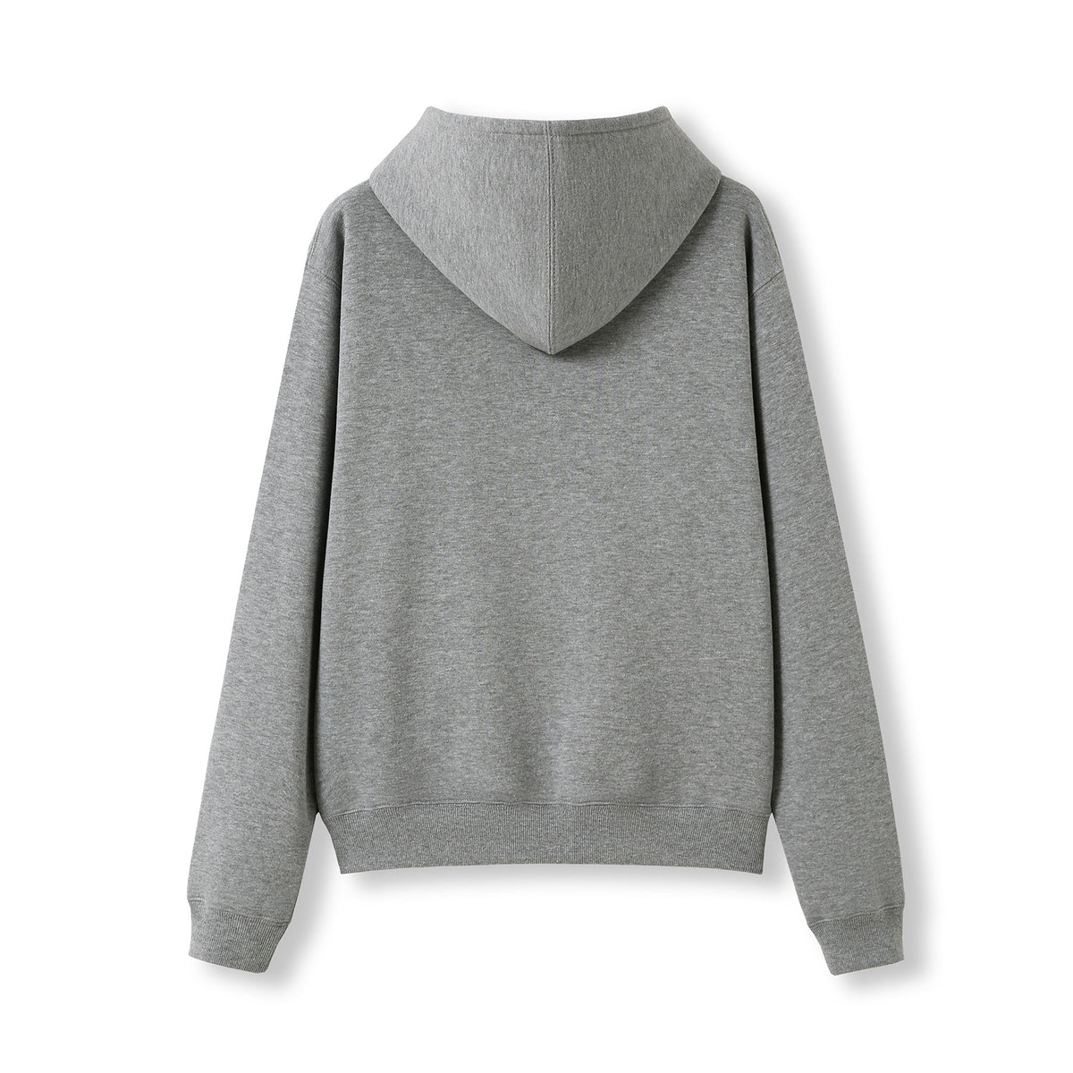 Womens/Juniors Kangaroo Pocket Hoodies - Grey Marl - Back