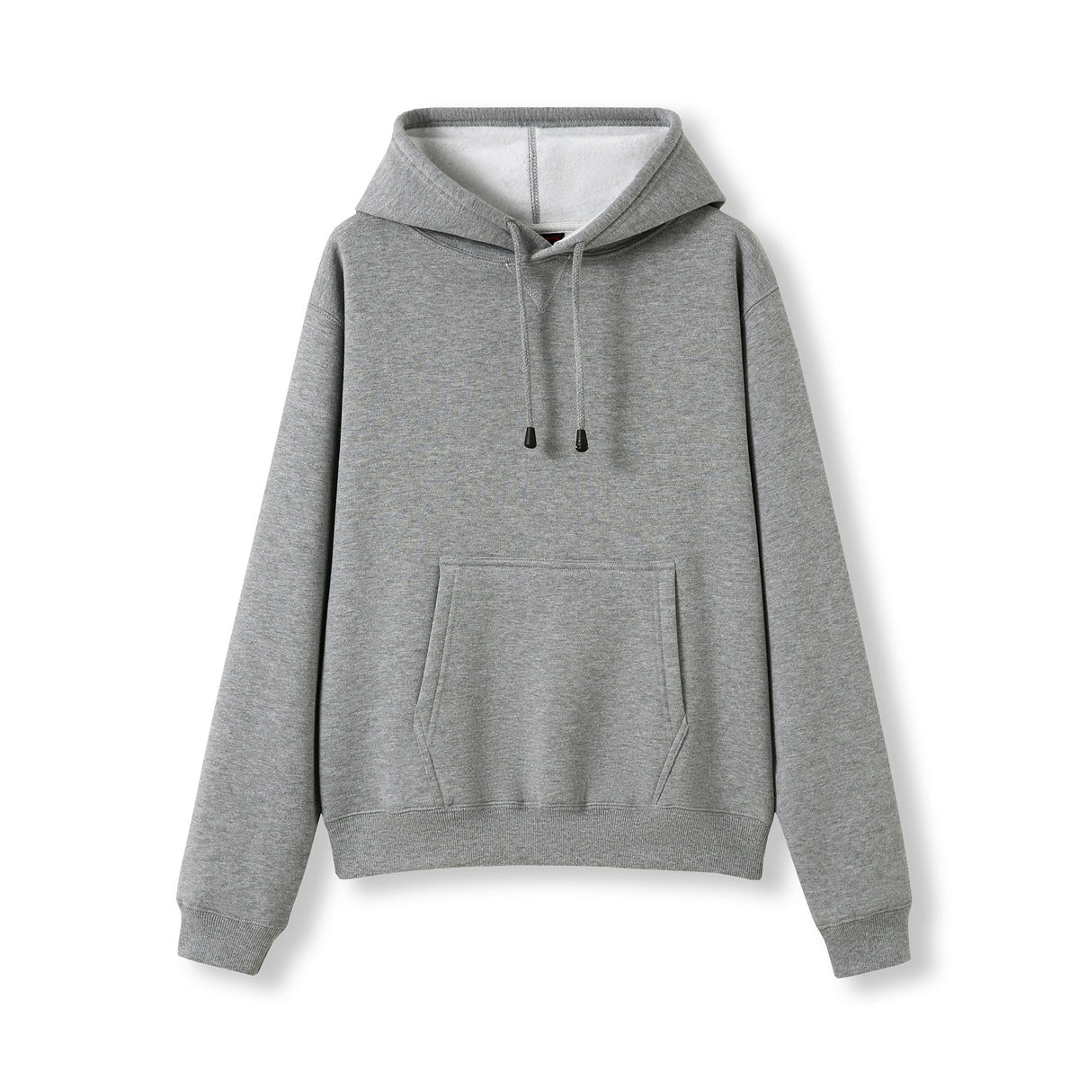 Womens/Juniors Kangaroo Pocket Hoodies - Grey Marl - Front