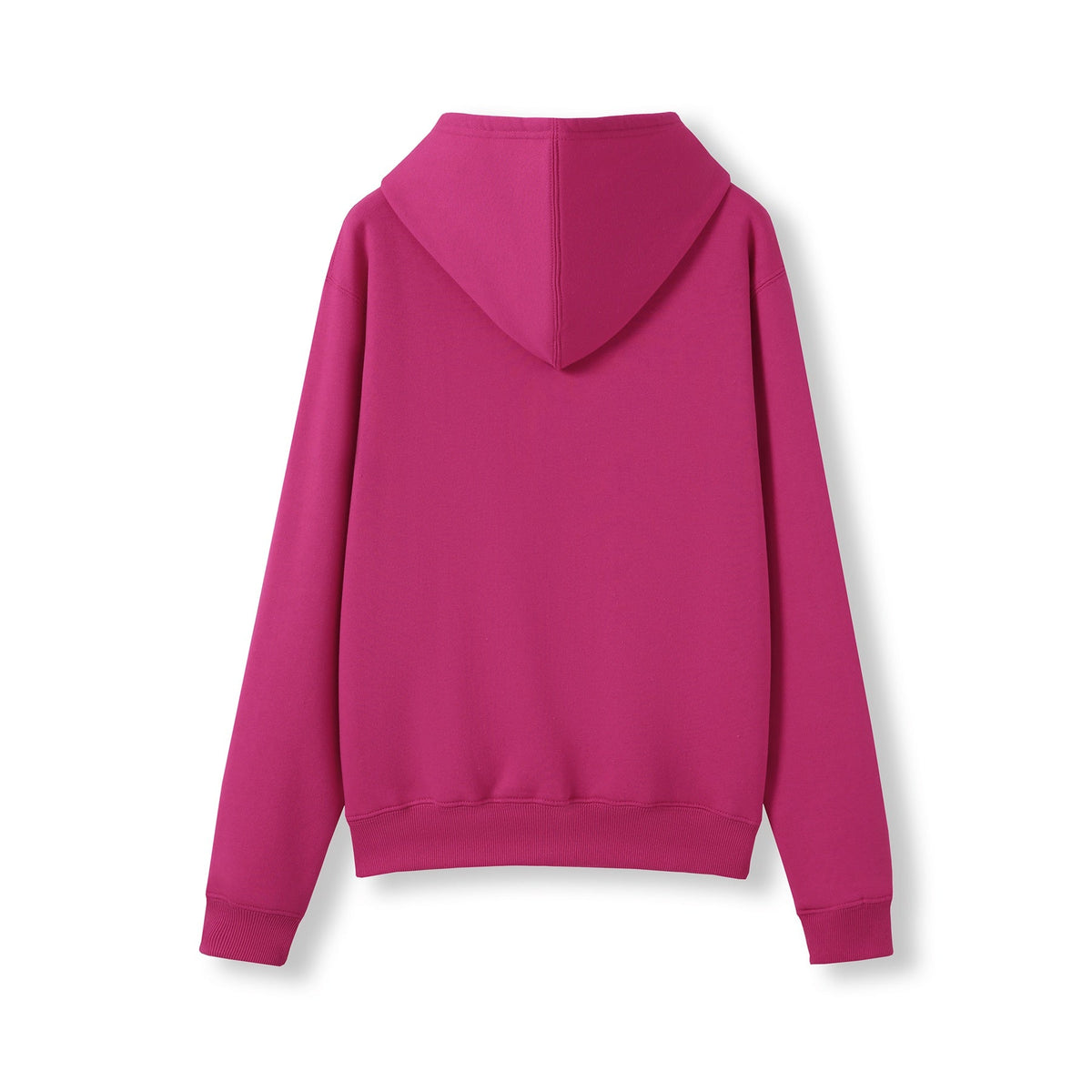 Womens/Juniors Kangaroo Pocket Hoodies - Hot Pink - Back