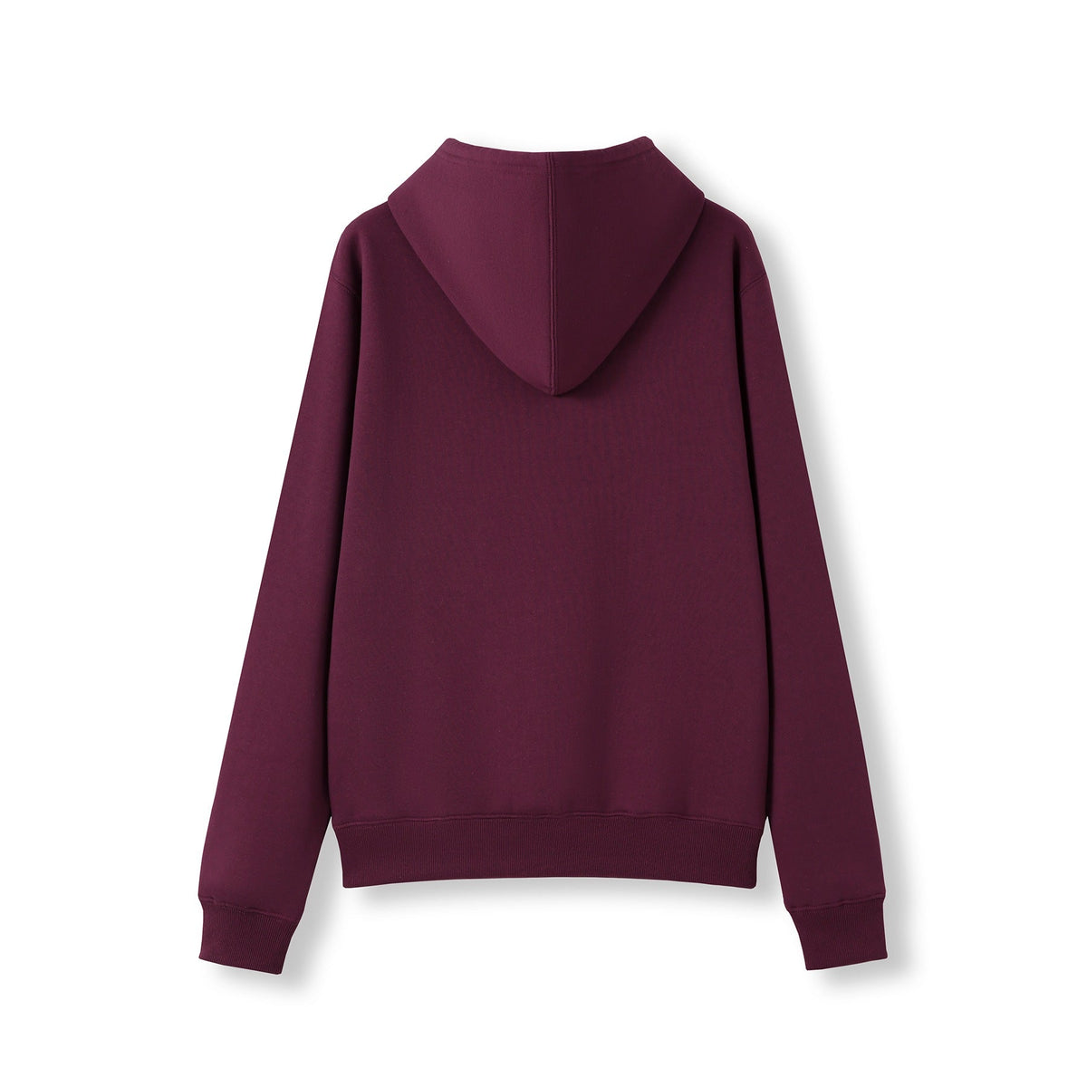 Womens/Juniors Kangaroo Pocket Hoodies - Maroon - Back