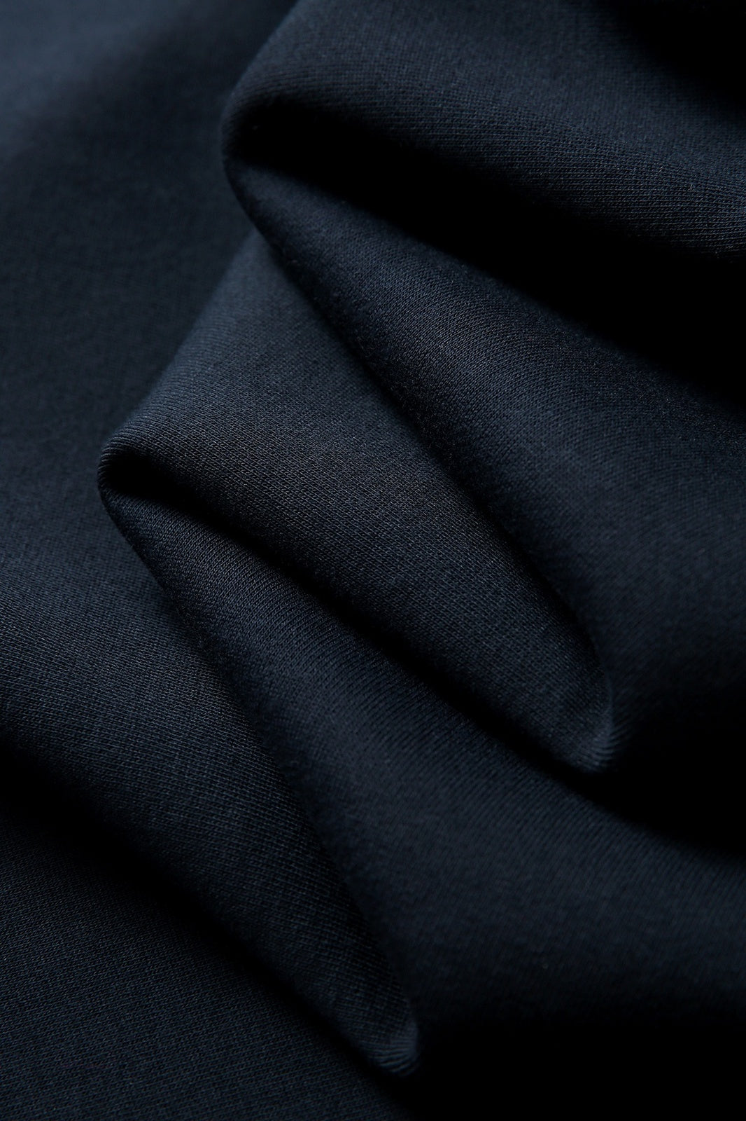 Womens/Juniors Kangaroo Pocket Hoodies - Navy Blue - View