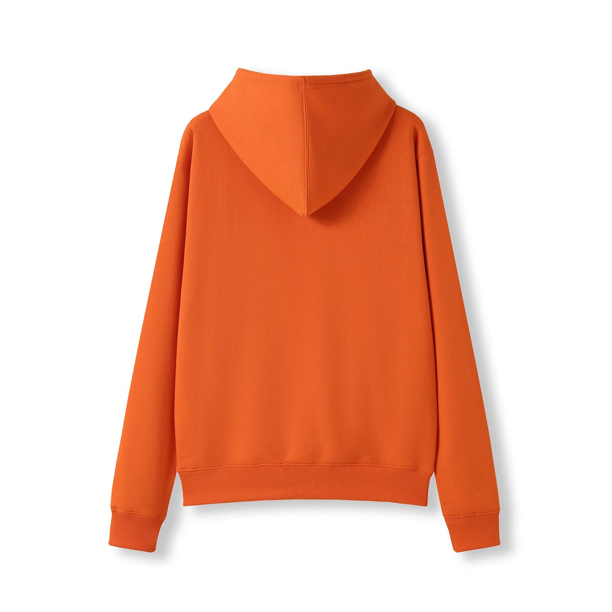 Womens/Juniors Kangaroo Pocket Hoodies - Orange - Back