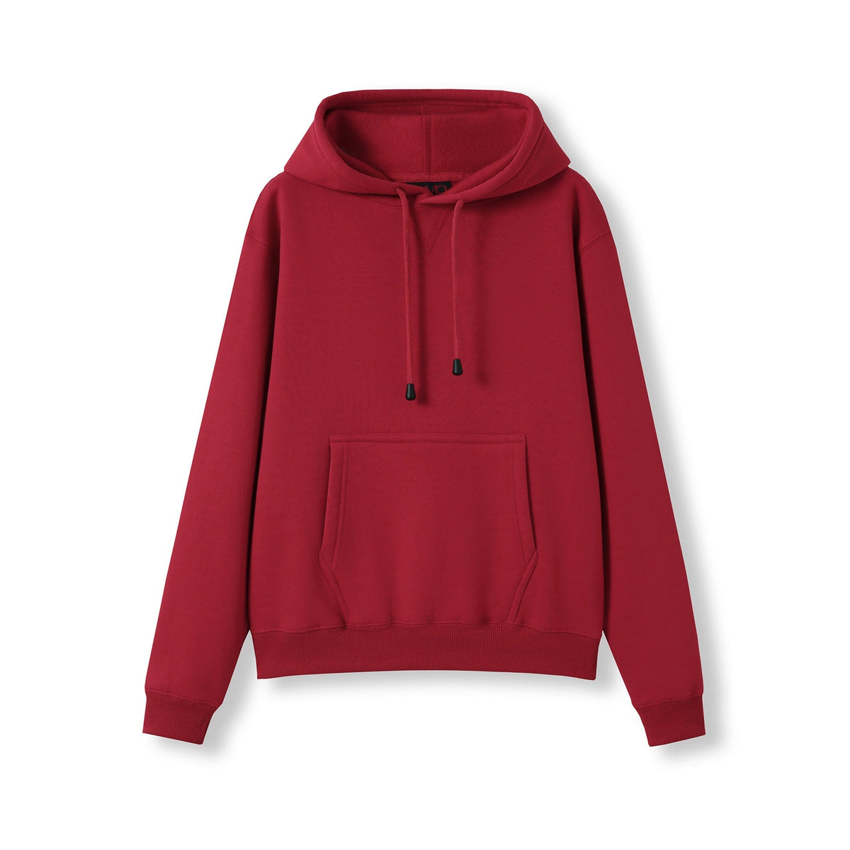 Womens/Juniors Kangaroo Pocket Hoodies - Red - Front