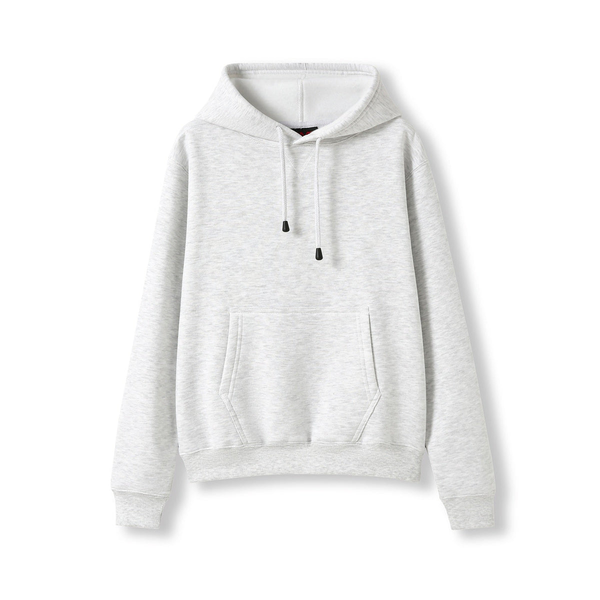 Womens/Juniors Kangaroo Pocket Hoodies - Snow Marl - Front