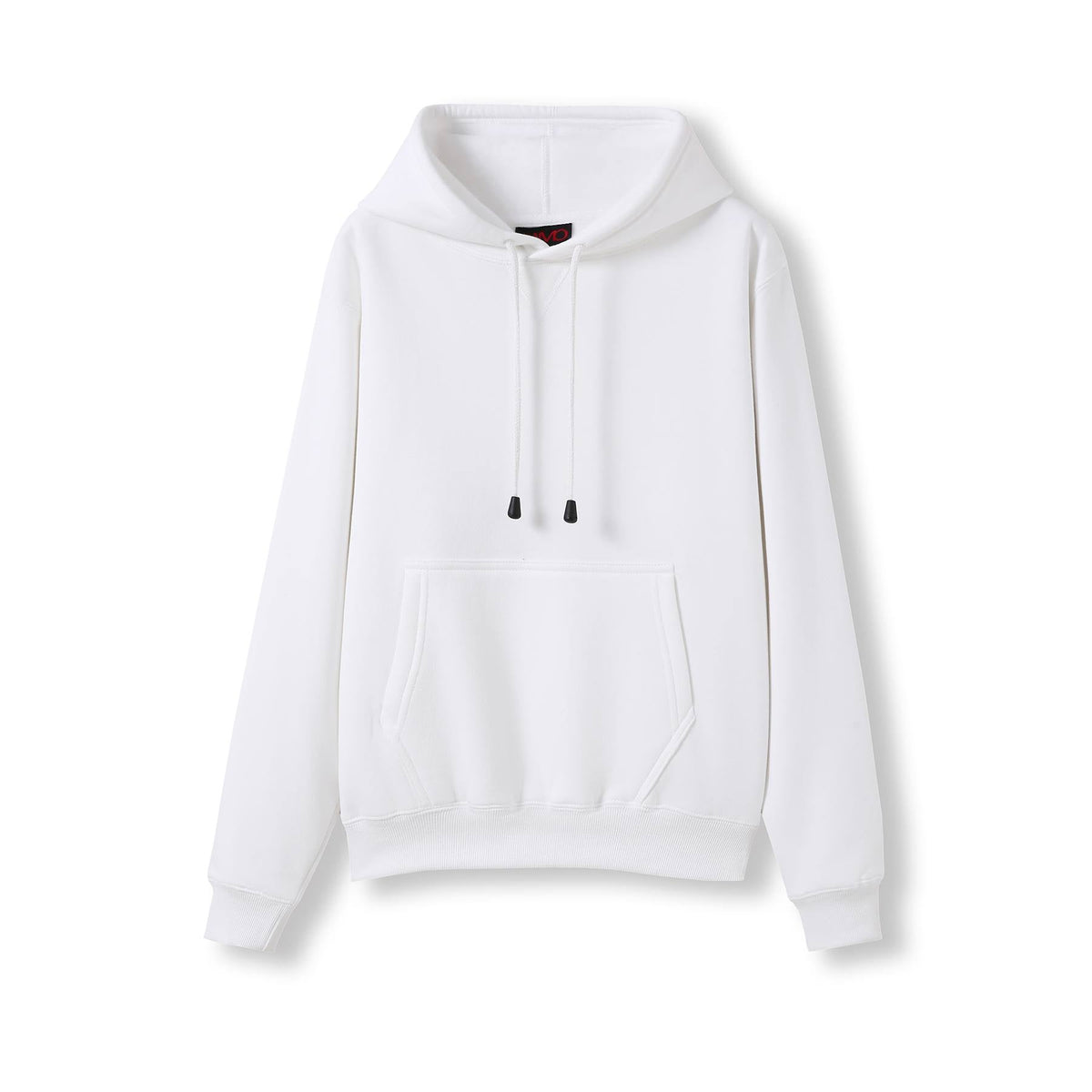 Womens/Juniors Kangaroo Pocket Hoodies - White - Front
