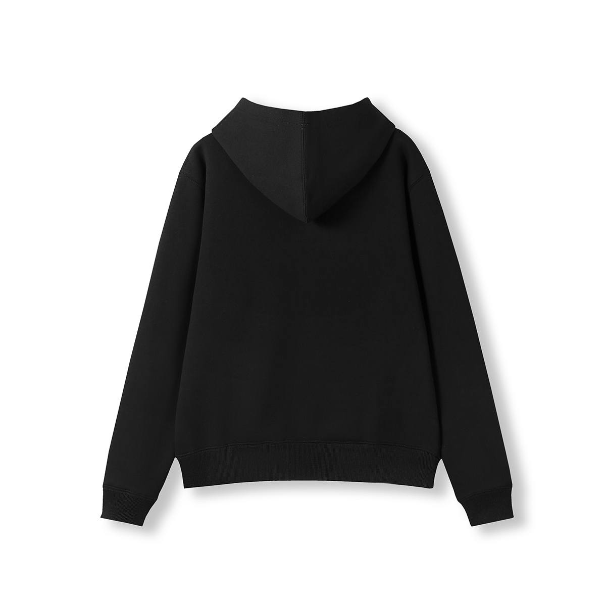Womens/Juniors Kangaroo Pocket Hoodies Max (Print Area) - Black - Back