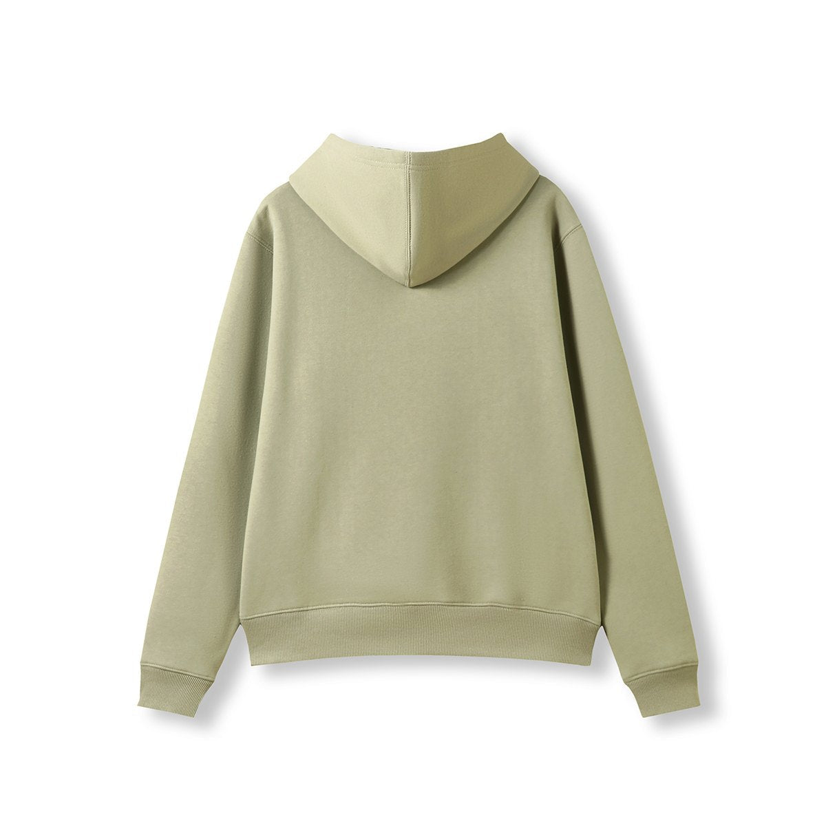 Womens/Juniors Kangaroo Pocket Hoodies Max (Print Area) - Lemon Grass Green - Back