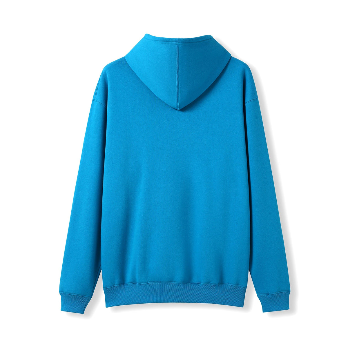 Mens Kangaroo Pocket Hoodies - Azure - Back