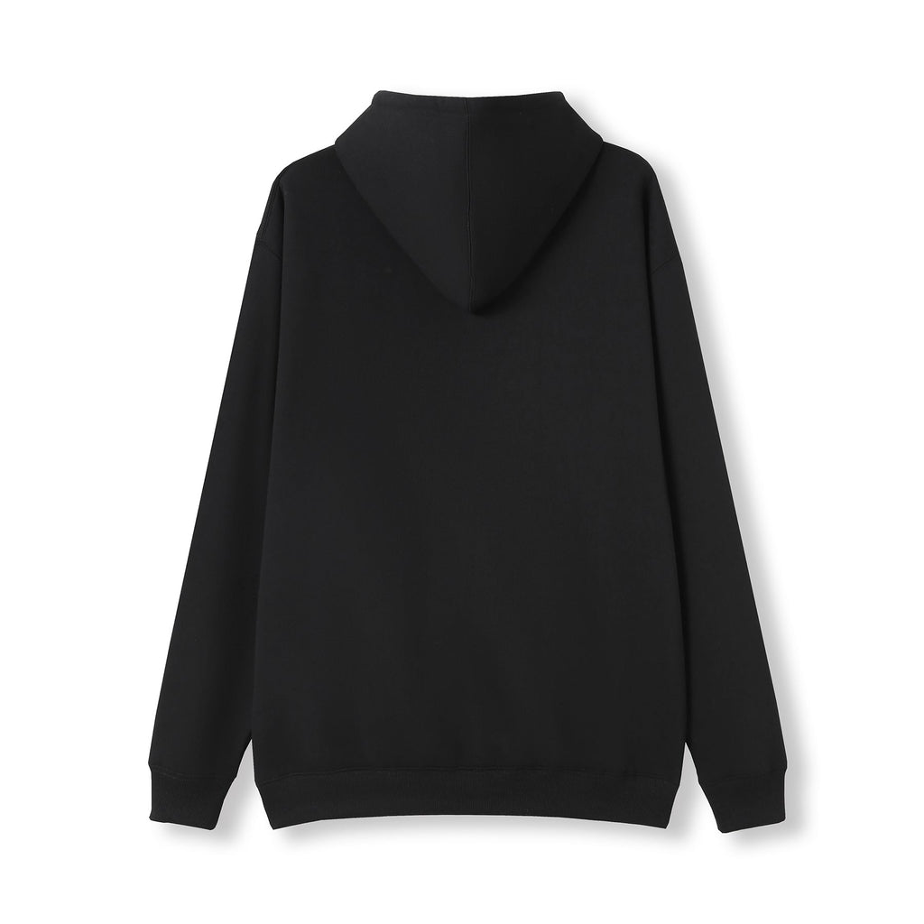 Mens Kangaroo Pocket Hoodies - Black - Back