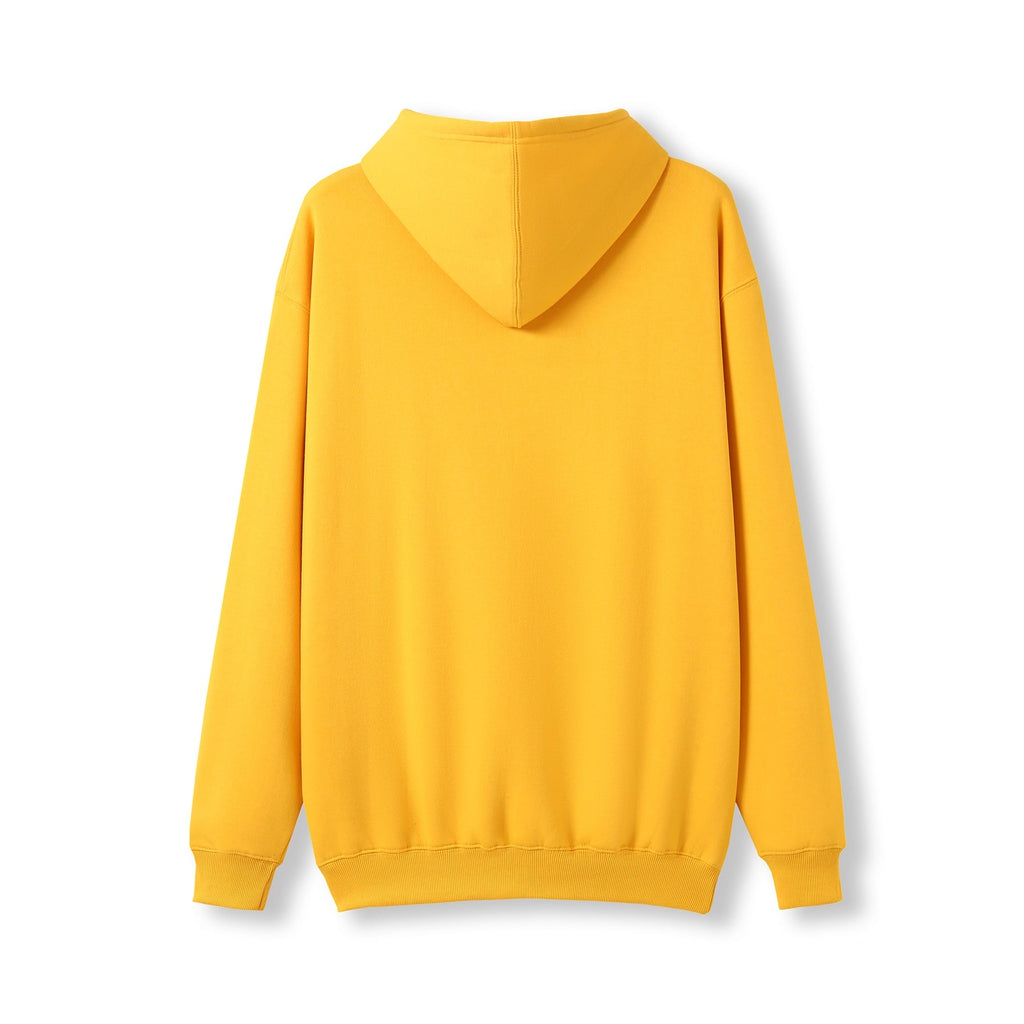 Mens Kangaroo Pocket Hoodies - Gold - Back
