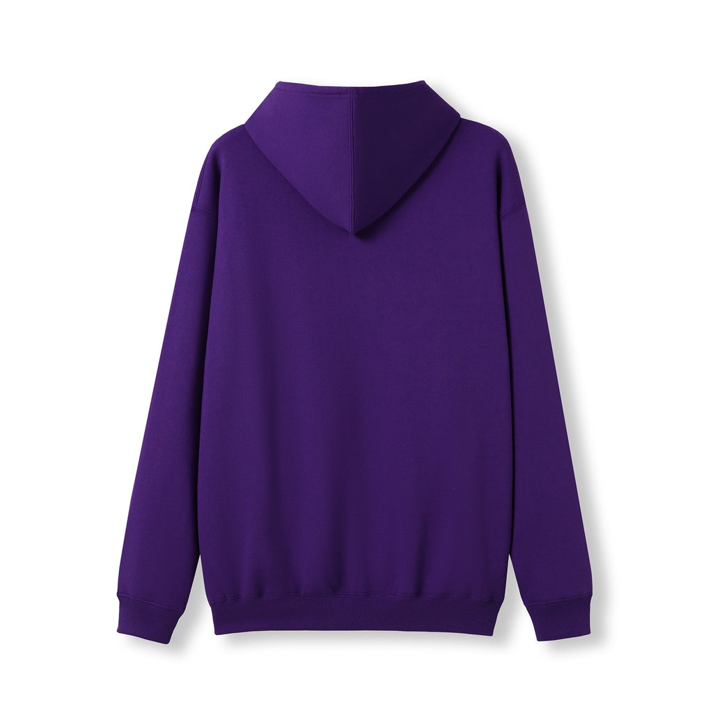 Mens Kangaroo Pocket Hoodies - Grape - Back