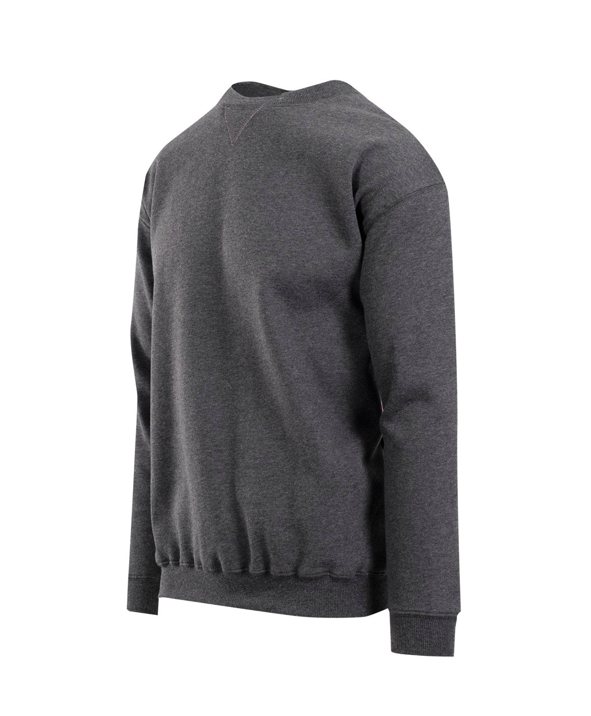 Adult Poly cotton fleece sloppy joe - Dark Marl - Side