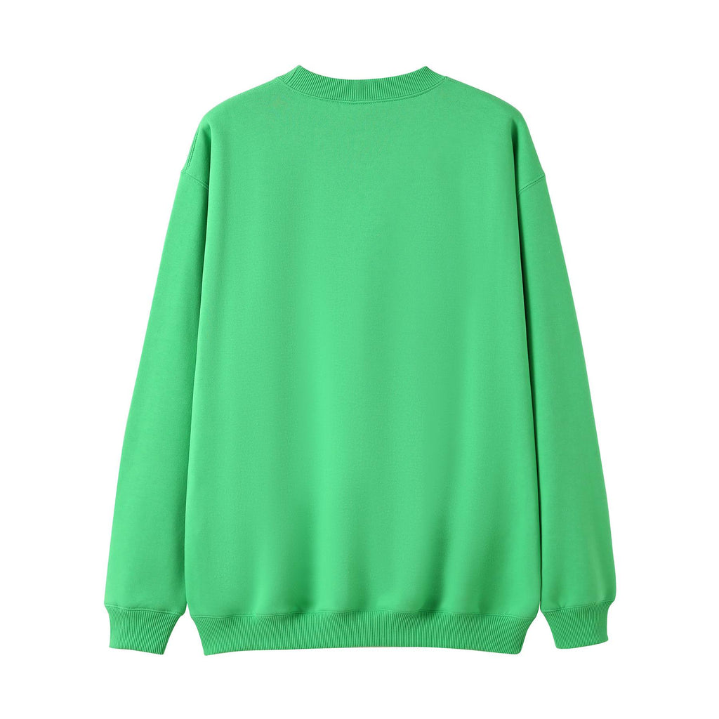 Adult Poly cotton fleece sloppy joe - Emerald Green - Back
