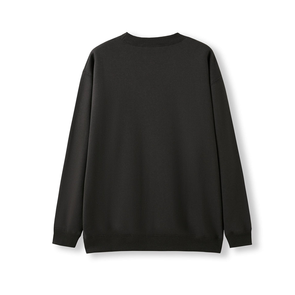 Adult Poly cotton fleece sloppy joe - New Charcoal - Back
