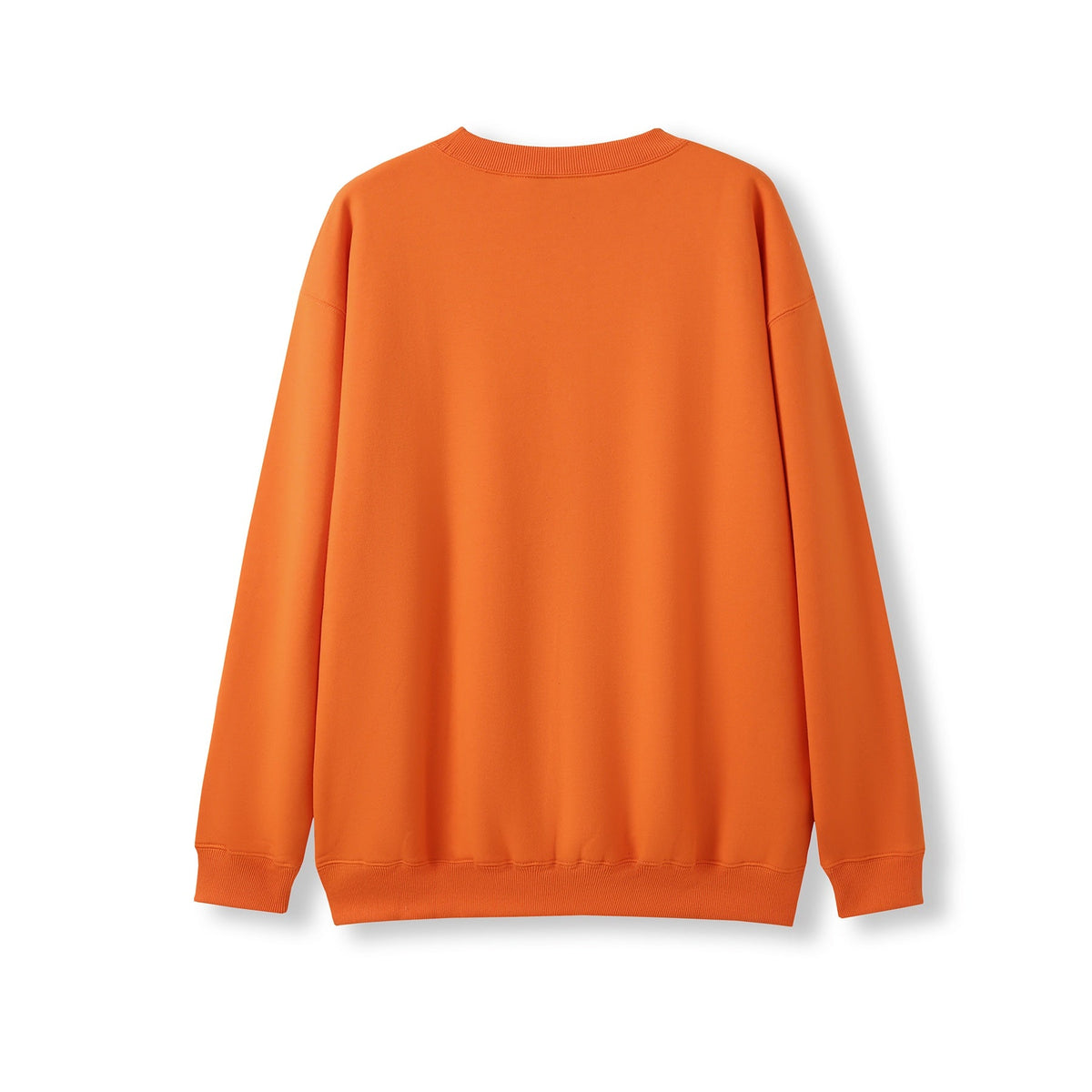 Adult Poly cotton fleece sloppy joe - Orange - Back