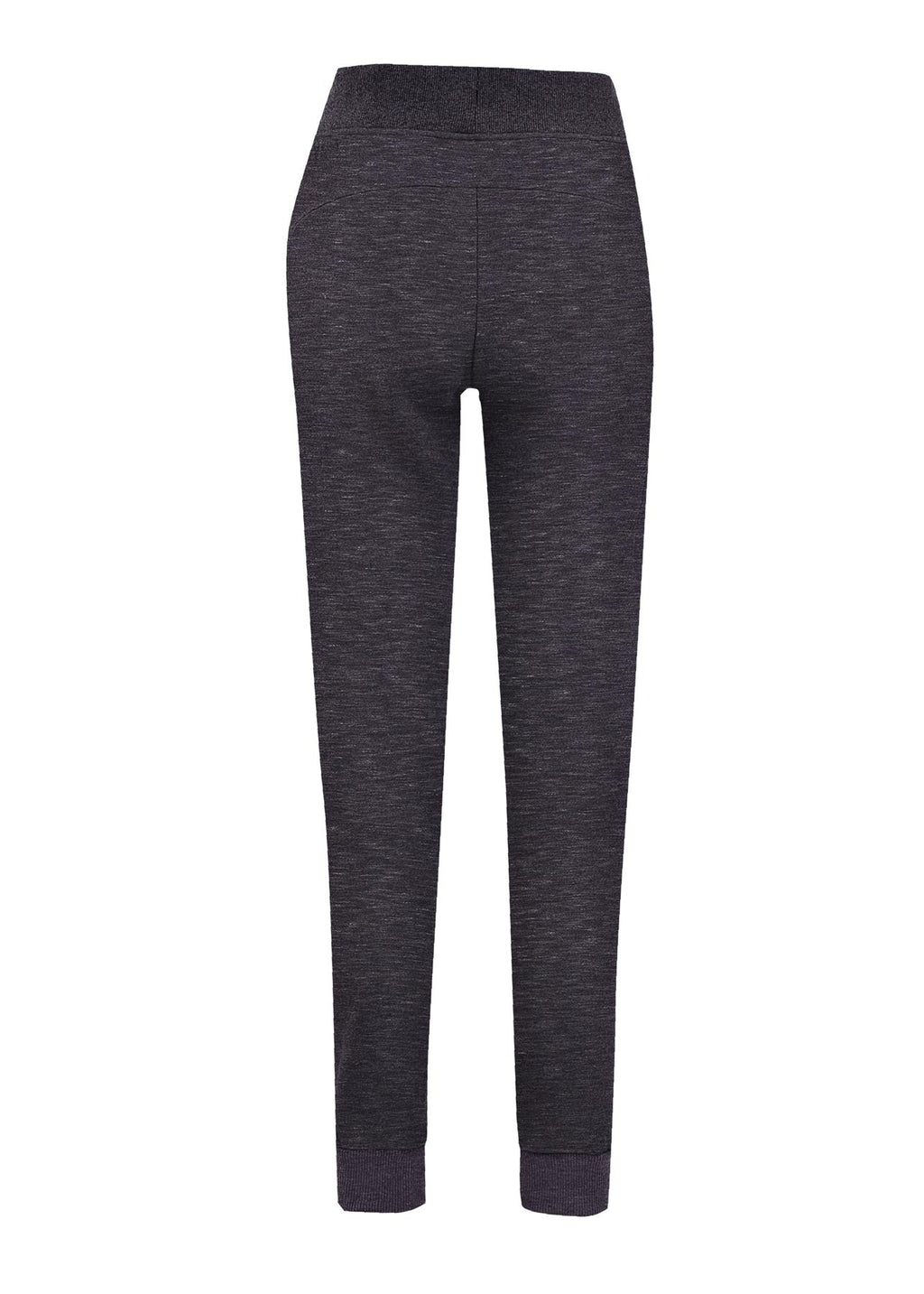 Womens' STANCE brushed fleece pants - Black Marl - Back