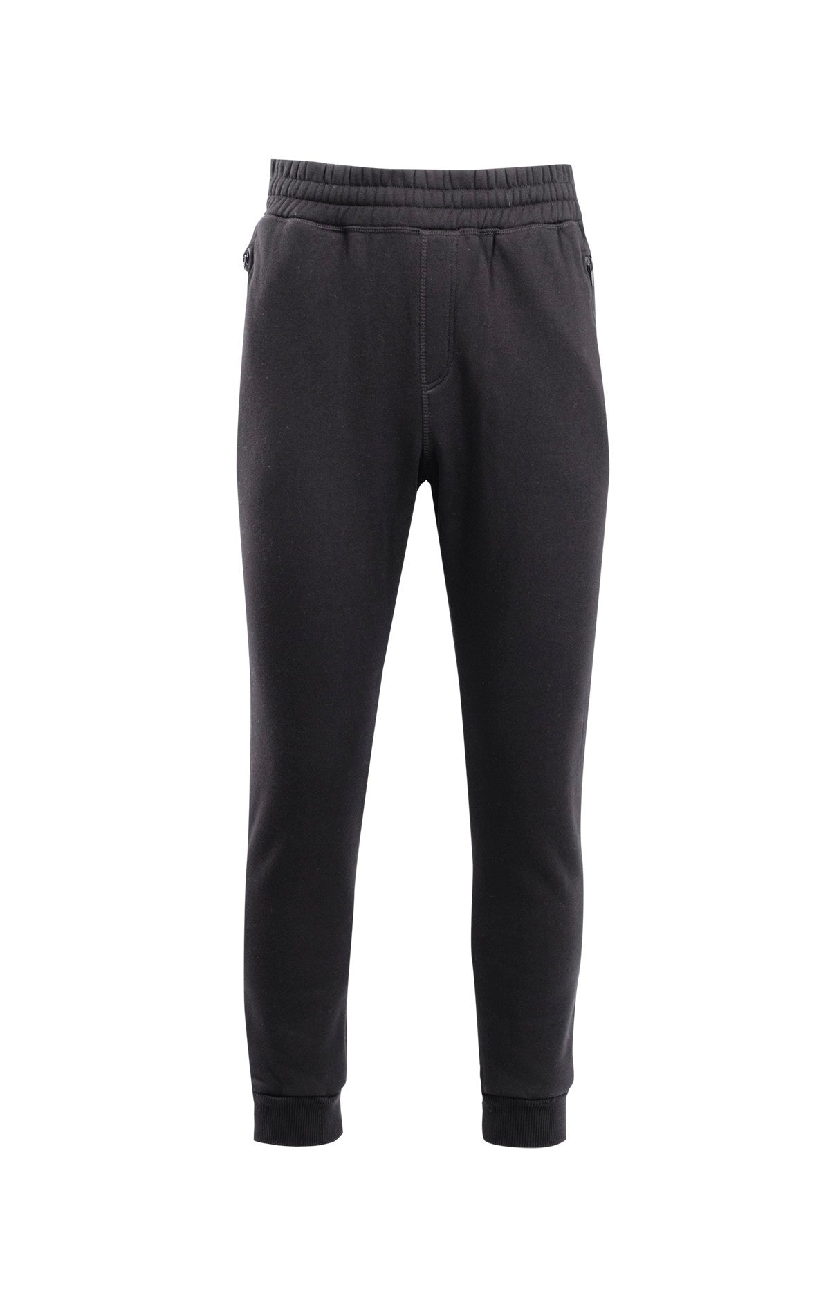 Mens' STANCE brushed fleece pants - Black - Front