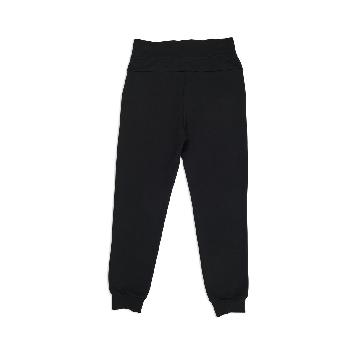Womens' 3 Layer Cotton Sandwich Pants - Black - Back